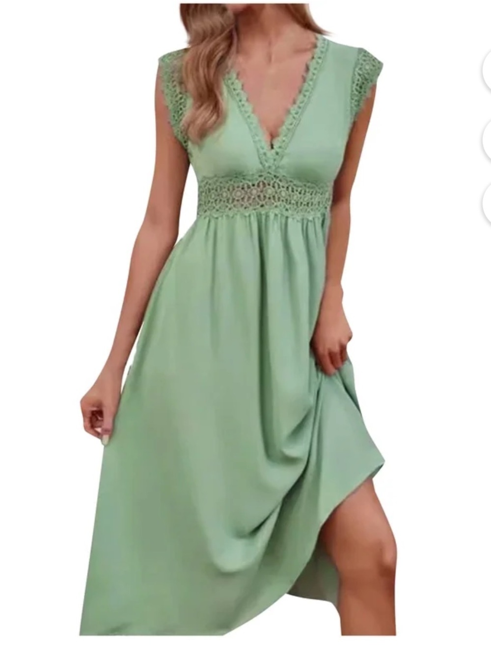 No Comment Maxi dress in Sage Green